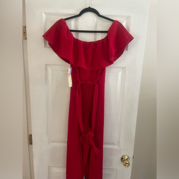 Beautiful NWT red jumpsuit - Picture 3 of 5